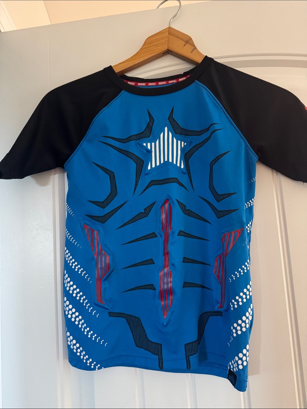 Marvel Blue and Black Boys' Rash Guard Top
